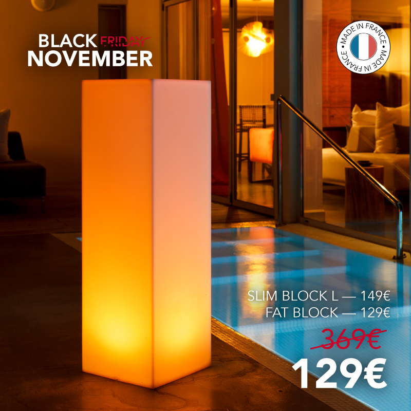 COLUMN LAMP SLIM BLOCK 1 SlimBlock Black November
