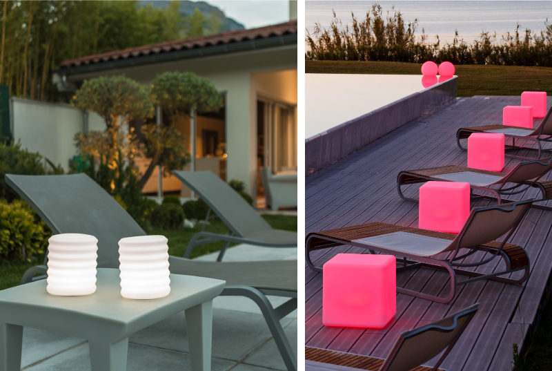 Lampes bluetooth pour décorer abords de piscine SMART AND GREEN
Bluetooth Smart Lamps to decorate pool area SMART AND GREEN