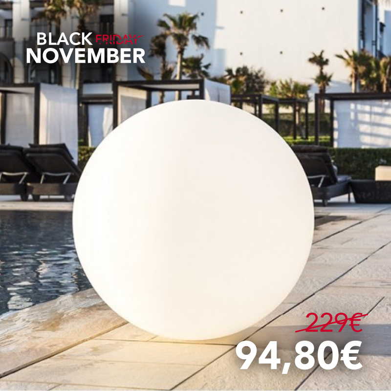 LUMINOUS GLOBE 1 Globe Black November